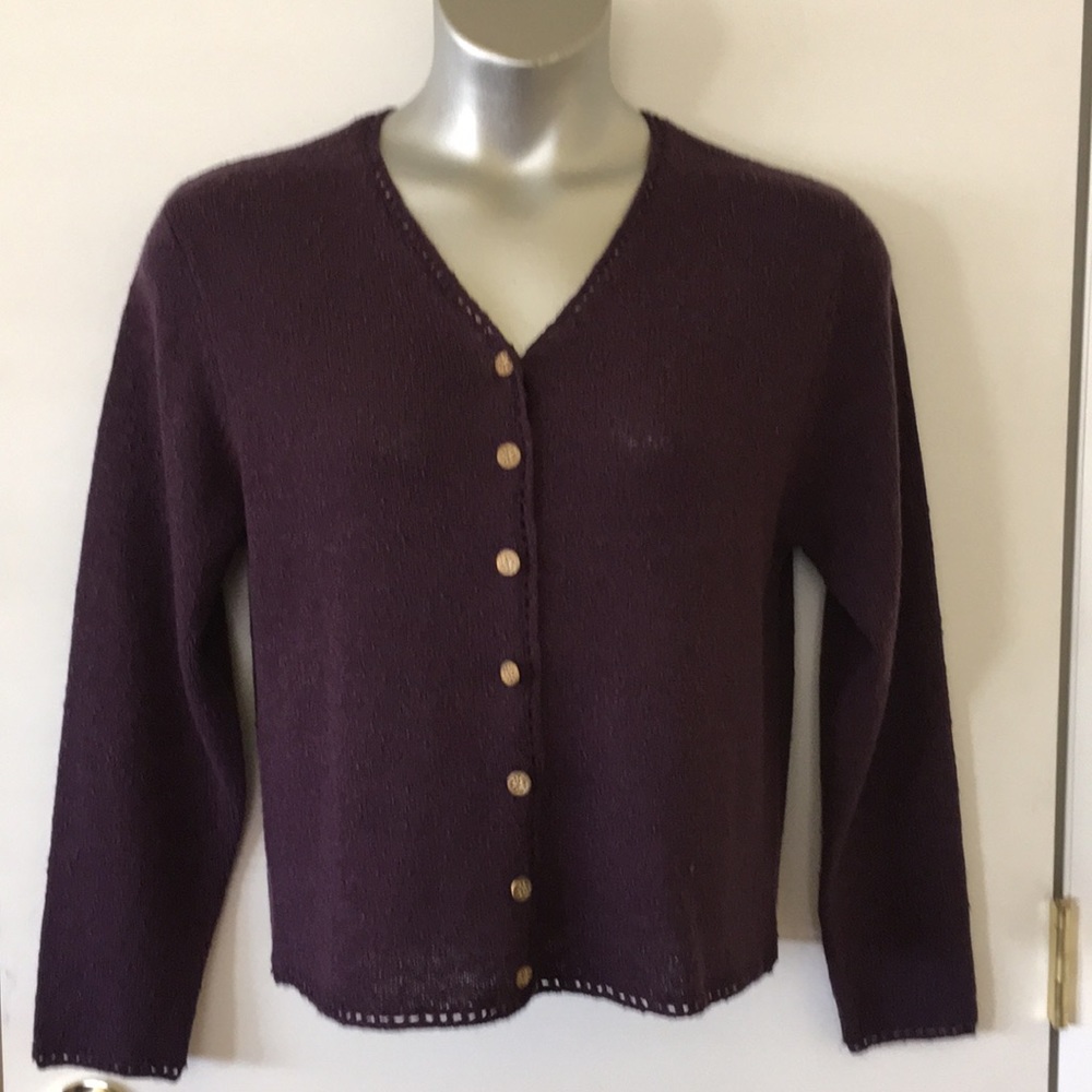 Sag Harbor purple sweater size petite large